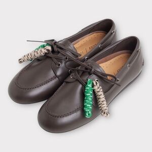 New! Sperry x Aritzia Slim Boat Shoe Rich Mocha Brown Sz 10